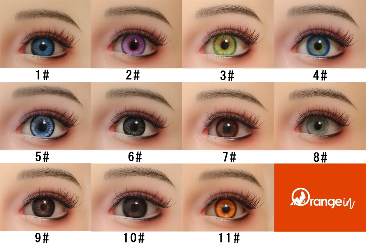 Orange In 眼球 ラブドール用
