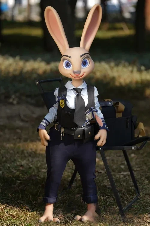 Dolls Castle Rabbitie 120cmウサギの警察官ラブドール フルシリコン製 かわいい 人外系セックスドール Cカップ ノーマル肌 シームレスヘッドとボディの一体型