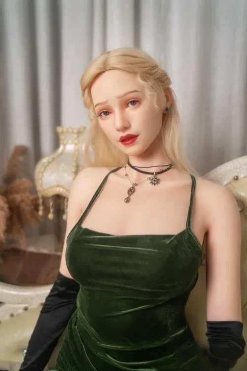 ZELEX DOLL GE76MJ 小莉菜 175cmセクシーな金髪ラブドール シリコン製 大人セックスドール Eカップ ノーマル肌 口開閉＆口腔模擬付き