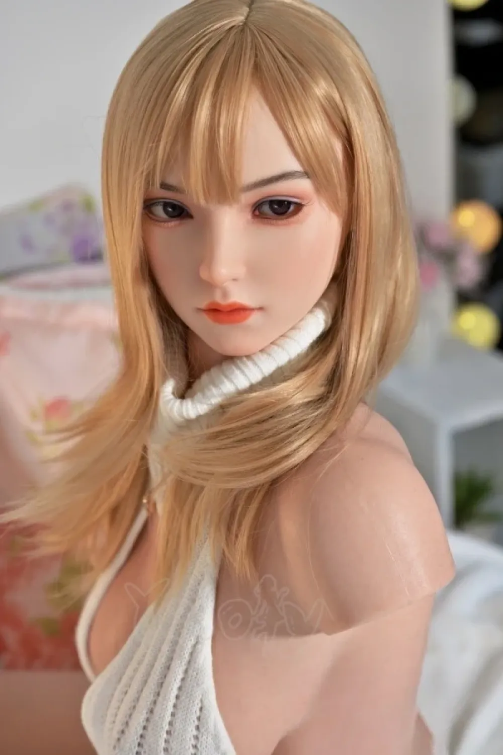 Yeloly DS-10 J36硬質ヘッド Scarlett 111cm金髪美人 フルシリコン製 腕無し トルソー 半身ダッチワイフ リアル感抜群 ノーマル肌
