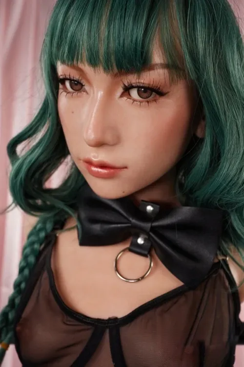 CLM(Climax Doll) ULW(超軽量化)シリーズ 15.7kg #881 トルソー Mayu(Nature) 100cm AAカップ フルシリコン製 半身ラブドール 緑髪