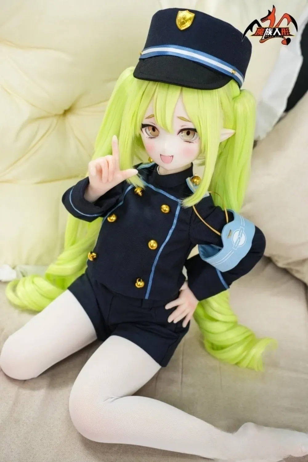 【在庫限り・再入荷なし】MOZU DOLL魔族人形 小望 Nozomi 65cm(三分SR級) 可愛い笑顔 アニメ系 ミニリアルドール PVCヘッド+シリコンボディ ノーマル肌 宣材写真と同じ衣装