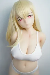 IROKEBIJIN 色気美人 Rico A HSS90cm超ソフトシリコン製 金髪 ラブドール 巨乳 キュート アニメドール Fカップ 白い肌