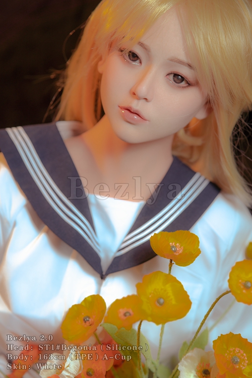 Bezlya Doll「MISSDOLL」 海棠 163cm金髪美しいシリコン頭ラブドール