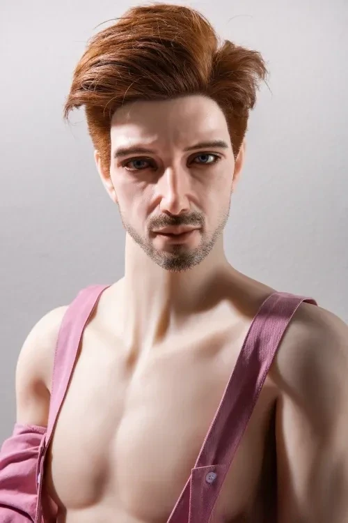 QITA DOLL #107 漢さん 175cm欧米風 男性型ラブドール 等身大リアルドール シリコンヘッド+TPEボディ ペニス一体式 ノーマル肌
