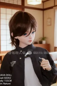 GUAVA DOLL 番石榴 BJD02ヘッド PVC製 青い瞳のかっこいい 男性 155cmおとなしい 等身大 アニメ リアルラブドール ノーマル肌