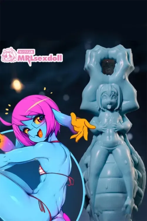 MRLSEXDOLL 1.0 克诺特「Cteno」 0.6kg 青い肌 シリコン製 二重構造オナホール ミニアニメラブドール ファンタジー系 個性的なデザイン