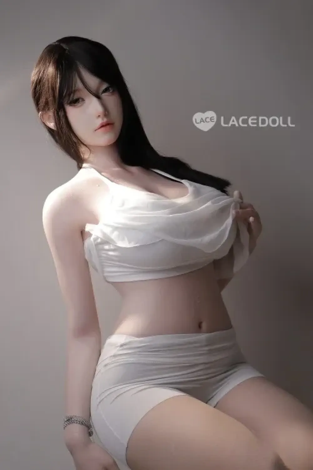 LACEDOLL 晚冰 163cmセクシー姉さんラブドール 等身大 綺麗な美人 セックス人形 Hカップ ノーマル肌 口開閉＆口腔模擬付き 掲載画像はフルシリコン製