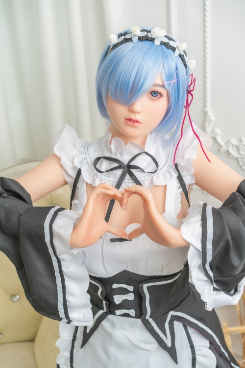 WAX DOLL GD14R 小侑女 155cmレムコスプレ可愛いメイド服 フルシリコン製ラブドール Cカップ ノーマル肌