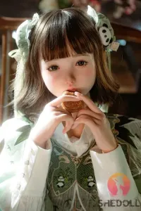 SHE DOLL 中秋節シリーズ 北栀 2.0 口開閉＆口腔模擬付き 148cm等身大 可愛い娘ラブドール 可憐系美少女セックスドール Dカップ ノーマル肌 掲載画像はフルシリコン製