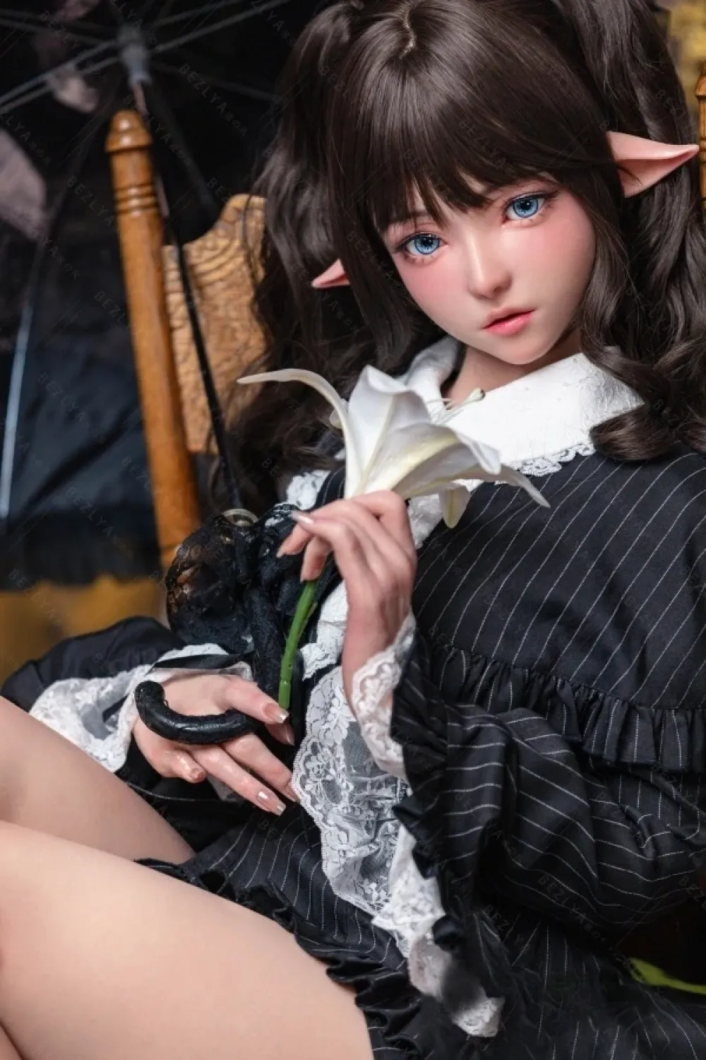 AITIA DOLL 2.2CFシリーズ 小苍兰 Freesia ROS口腔付き 155cm(M) 可愛いエルフ耳 フルシリコン製 リアルドール 等身大人形 Gカップ ノーマル肌