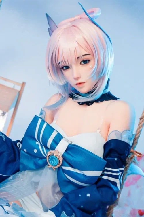 Bezlya Doll 2.0シリーズ 珊瑚 155cm R版 原神 コスプレ 珊瑚宮心海 さんごのみやここみ衣装 ラブドール セクシーボディ美女 リアル ドール シリコン製ヘッドとTPE製ボディ Aカップ ノーマル肌
