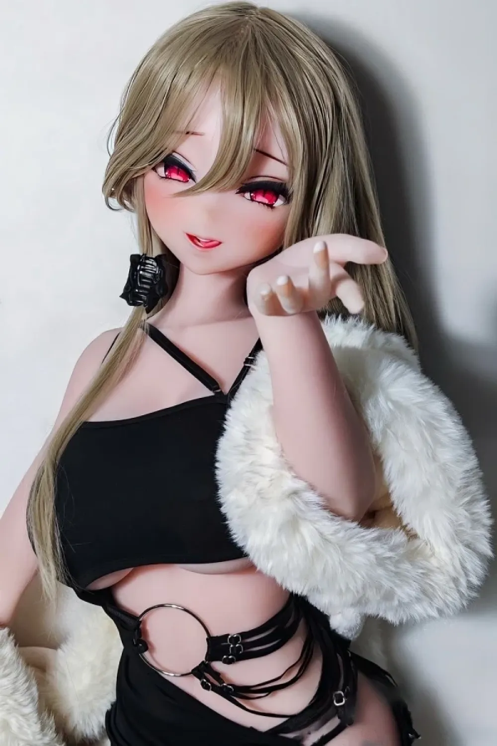 Elsa Babe RAD049番 風間紅葉「Kazama Momiji」 148cm L大胸 赤い瞳 魅力の美少女 フルシリコン製 アニメラブドール ピンク肌