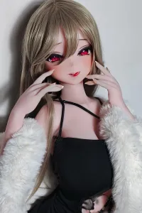 Elsa Babe RAD049番 風間紅葉「Kazama Momiji」 148cm L大胸 赤い瞳 魅力の美少女 フルシリコン製 アニメラブドール ピンク肌