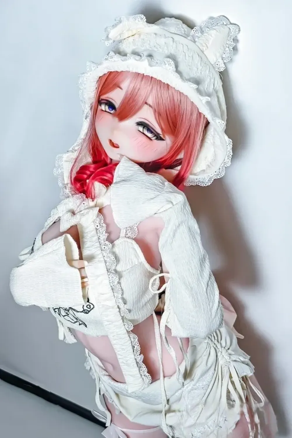 Elsa Babe AHR023番 諏訪部晴香「Suwabe Haruka」 144cm Gカップ シリコン製 アニメ 系ラブドール気だるげ 二次元人形 ピンク肌