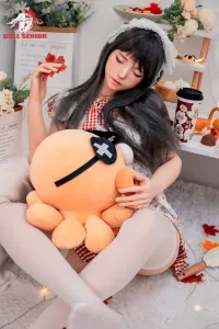 Doll Senior #28 夢「Dream」 165cm黒髪 清楚系美少女フルシリコン製 瞑り目ラブドール Bカップ ノーマル肌