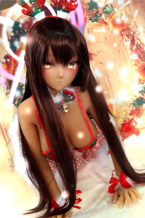 Aotume Doll #64 桜祢 155cm小麦肌アニメ人形クリスマス
