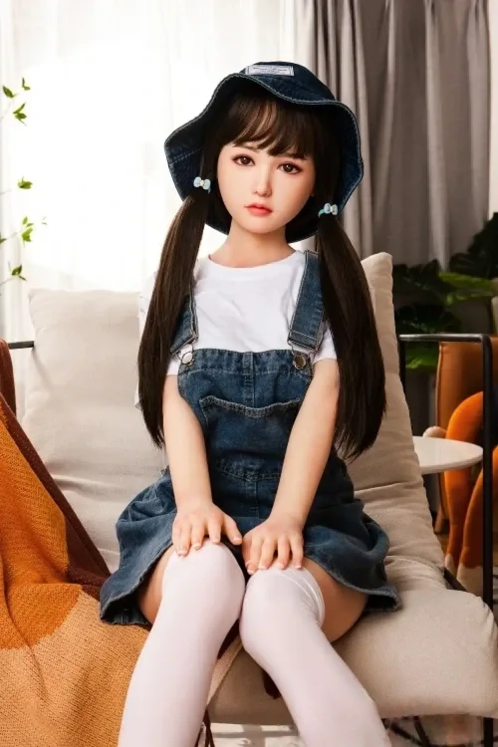 SHE DOLL #014 莹 148cm小柄ラブドール 可愛い童顔 Dカップ ノーマル肌 掲載画像はシリコンヘッド+TPEボディ
