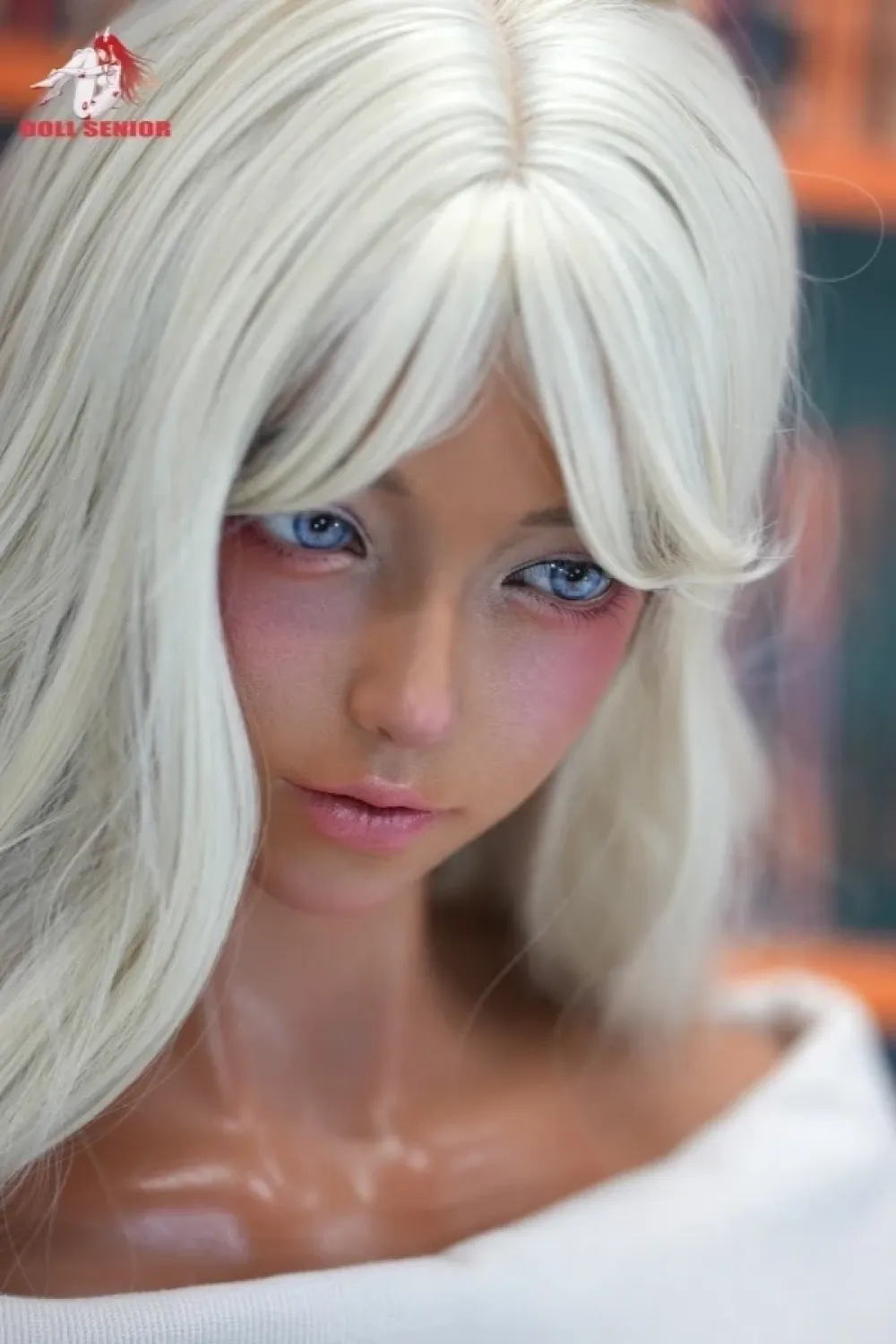 Doll Senior #27 凛紗「Linsha」 160cm巨尻 白髪美人 ラブドール フルシリコン製ダッチワイフ Eカップ ブラウン肌