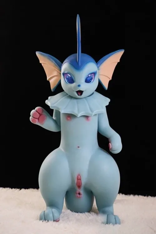 Dolls Castle #S15 Vaporeon 100cm可愛いシャワーズラブドールポケモン シリコン製 ミニサイズドール Aカップ 青い肌