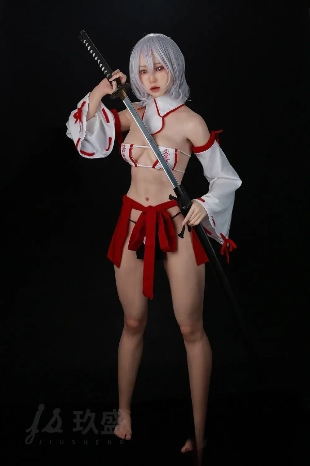 Jiusheng Doll #56B Kaiya 軽量化ボディ26kg 156cmコスプレ系 巫女 フルシリコン製 等身大リアルラブドール Bカップ ノーマル肌