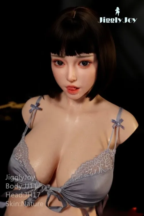 JigglyJoy JJ11 トルソー #JH17 ROSヘッド Nicole 25.5kg 清楚感 ふっくらお腹フルシリコン製 半身ラブドール Dカップ ノーマル肌