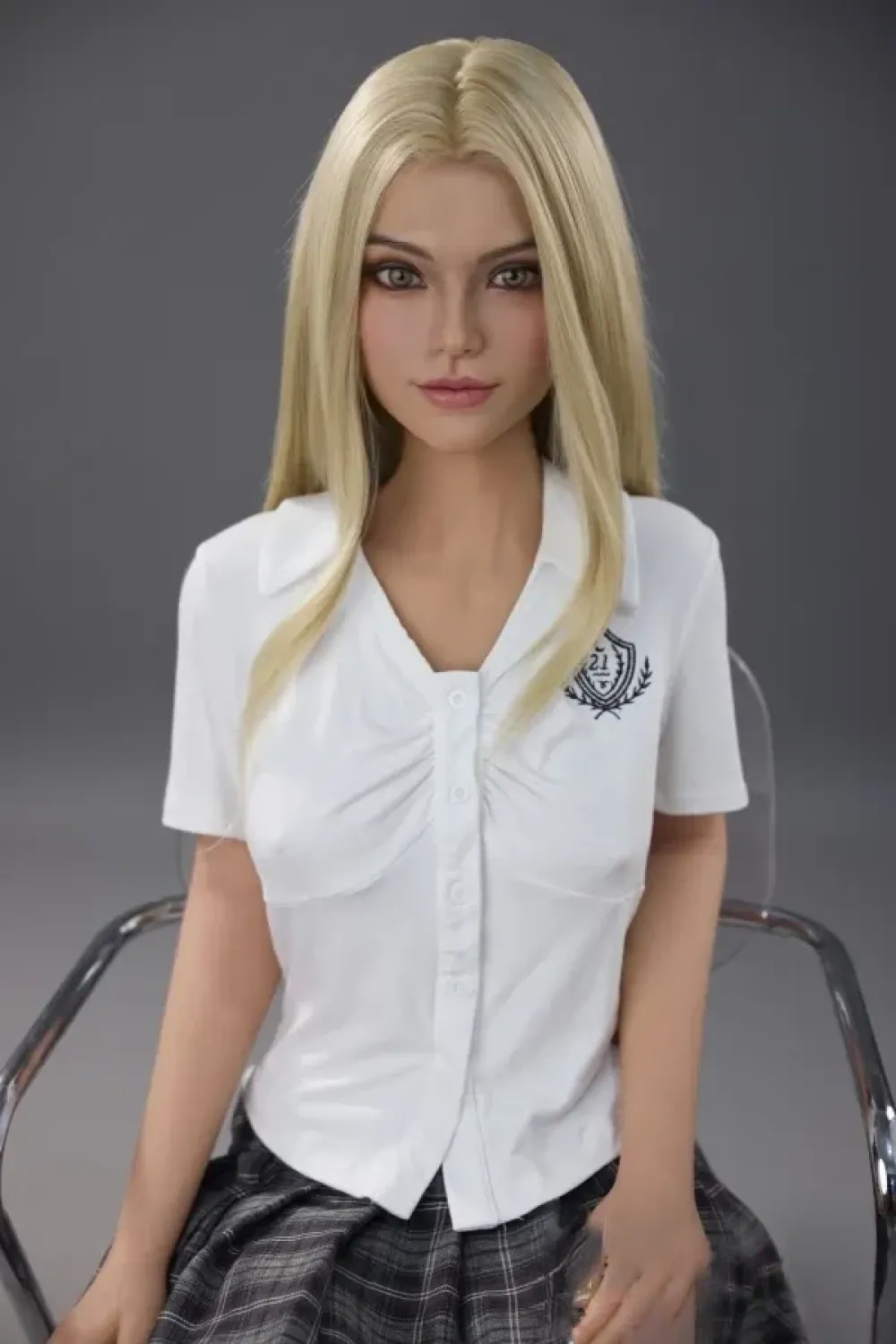 JX DOLL #M15 Alexia 150cm清楚感 愛らしい 等身大人形 シリコン製ヘッドとTPE製ボディ ラブドール Cカップ 小麦肌