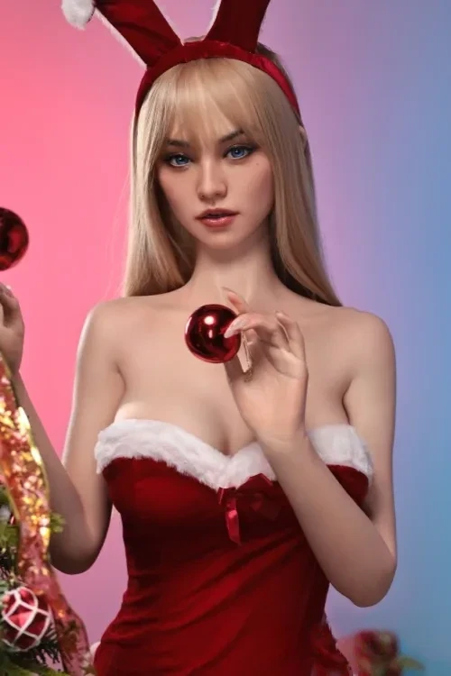 Doll Senior 邦妮「Bonnie」 口開閉＆口腔模擬付き 168cmサンタガール 美人 ラブドール 等身 大 ダッチワイフ 巨乳 Eカップ ノーマル肌 掲載画像はフルシリコン製