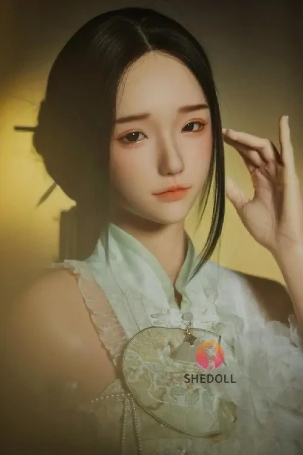SHE DOLL 2番メイク 楚琳 158cm清純美女ラブドール 優しい 中国風 リアルドール Cカップ ノーマル肌 掲載画像はフルシリコン製