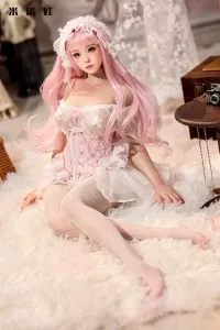 Minouva米诺 美由 Miyoヘッド ピンク髪 75cmミニドール フルシリコン製 4.4kg ボディ 小柄で可愛いラブドール 白い肌