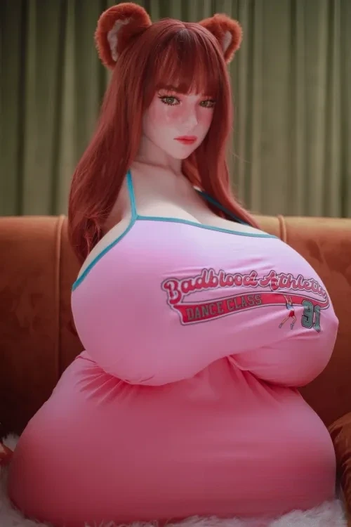 CLM(Climax Doll) Proシリーズ BW82# Torso Grace(Cinnamon) 103cmトルソー 人形 シリコン製ヘッド+TPE製ボディ 半身 超乳ラブドール 口開閉＆口腔模擬付き