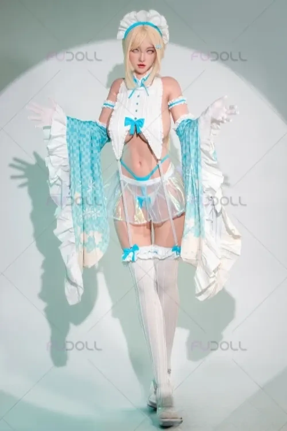 FU DOLL #J032 小北 157cm 爆乳Iカップ ギャル系 セクシーなラブドール リアル皮膚メイク付き フルシリコン製 等身大ダッチワイフ ノーマル肌 口開閉＆口腔模擬付き