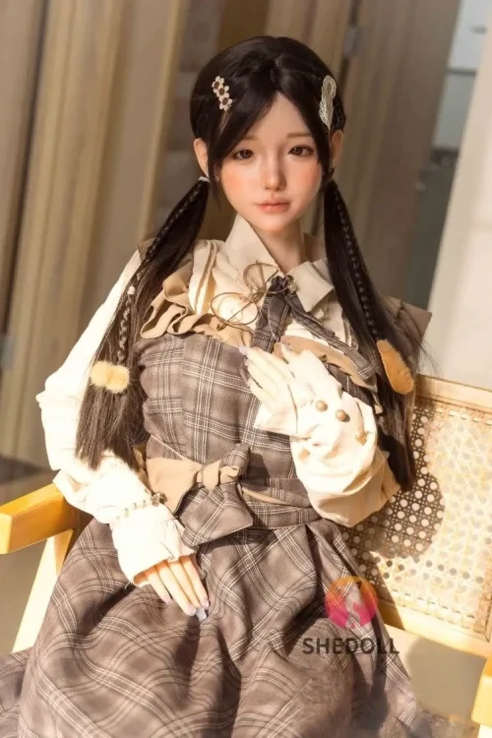 SHE DOLL 兮沅 148cm可愛い清純系リアルラブドール 等身大美人顔立ち綺麗 セックス人形 Dカップ ノーマル肌 掲載画像はフルシリコン製