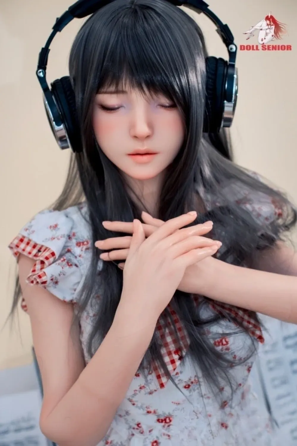 Doll Senior #28 夢「Dream」 165cm黒髪 清楚系美少女フルシリコン製 瞑り目ラブドール Bカップ ノーマル肌
