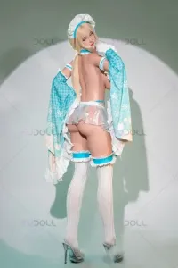 FU DOLL #J032 小北 157cm 爆乳Iカップ ギャル系 セクシーなラブドール リアル皮膚メイク付き フルシリコン製 等身大ダッチワイフ ノーマル肌 口開閉＆口腔模擬付き