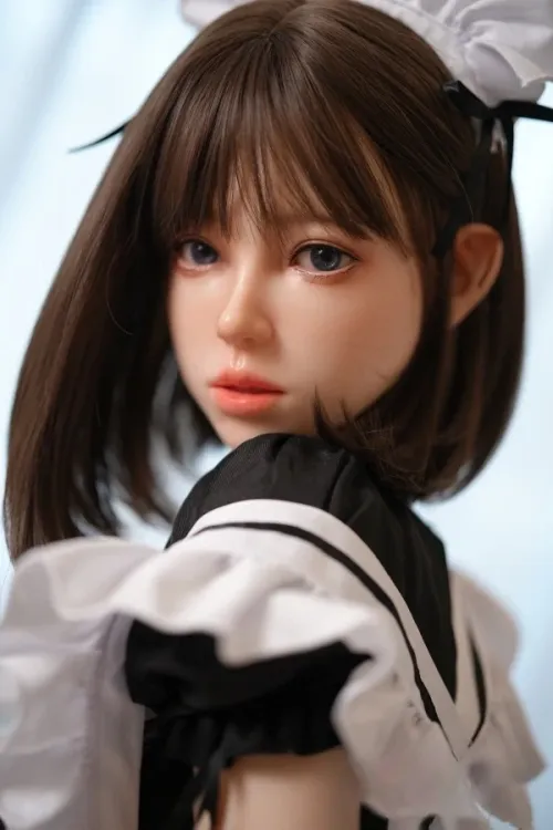 YUEDOLL 可灵「Lvy」 ROS付き 141cm セクシーなメイド服姿 フルシリコン製 萌系アダルトラブドール Eカップ ノーマル肌 掲載画像はシームレスヘッドとボディの一体型