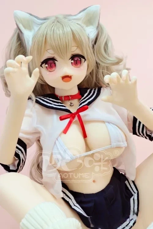 Aotume Doll #107 萌桜 最新作 135cm Gカップ かわいい猫の娘ラブドール 等身大 アニメドール TPE製 白い肌