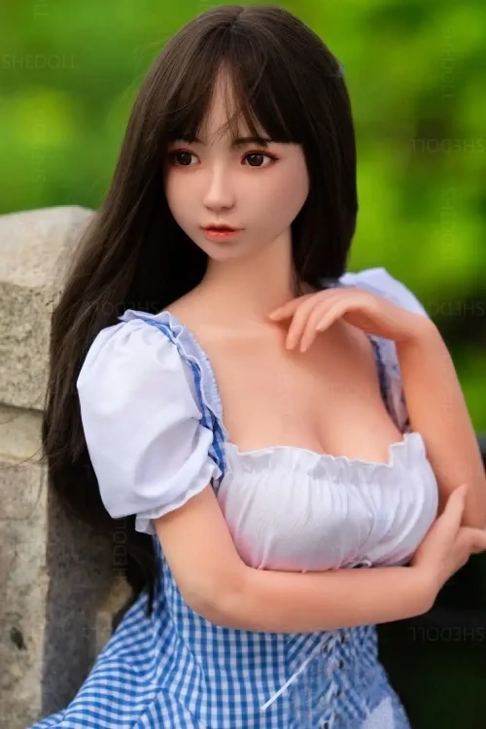 SHE DOLL 可可 148cm絶妙に美しい姿美少女ダッチワイフ Dカップ ノーマル肌 掲載画像はシリコンヘッド+TPEボディ