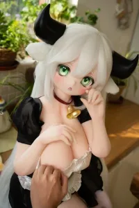 MOZU DOLL魔族人形 图图Tutu 121cm(SSR級) PVCヘッド+TPEボディ 乳牛 メイド服 アニメラブドール 巨乳 Iカップ ノーマル肌 宣材写真と同じ衣装 正規コラボ商品