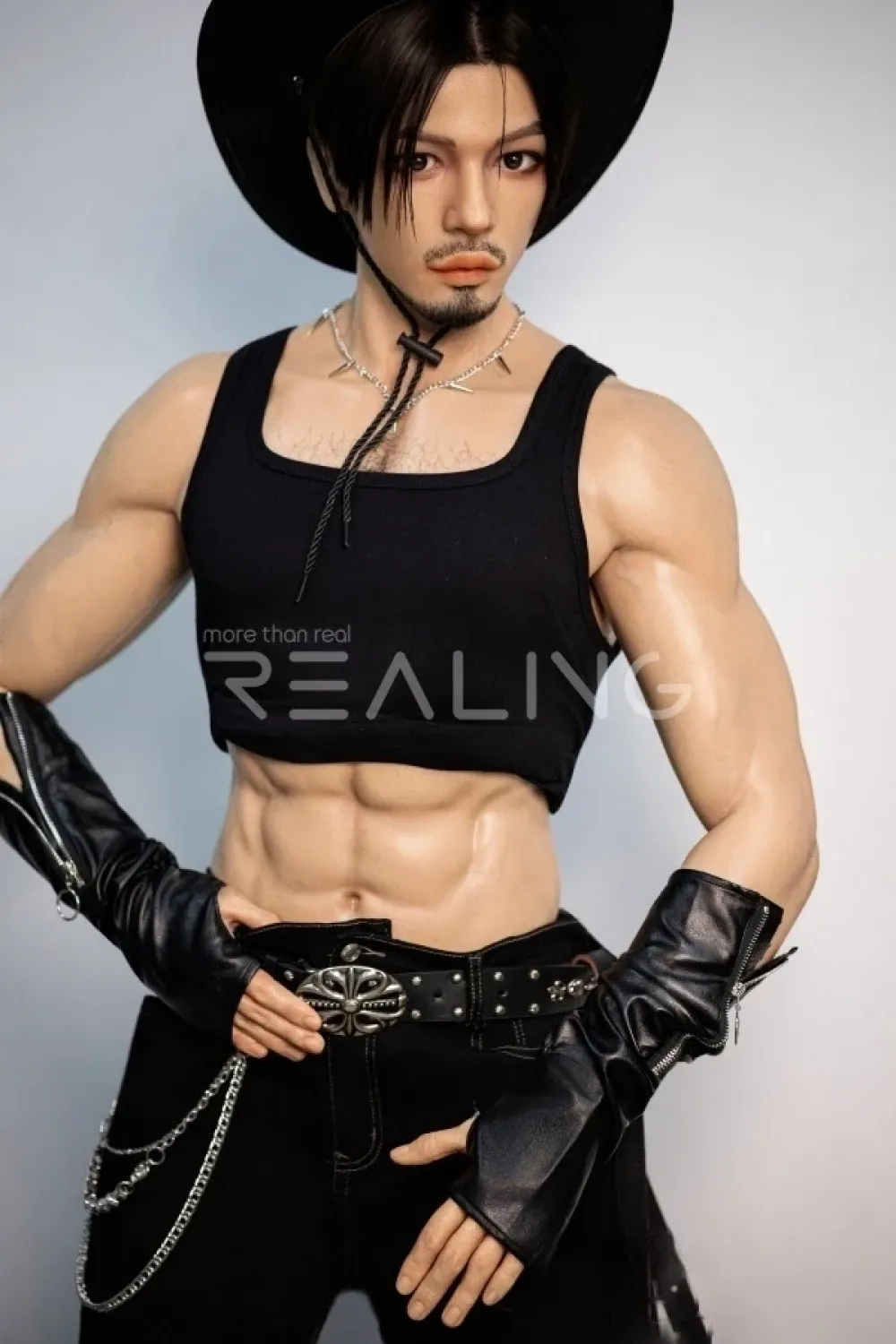 Realing 麒麟「Kylin」 185cm筋肉 男性型ラブドール フルシリコン製 等身大の人形 ノーマル肌