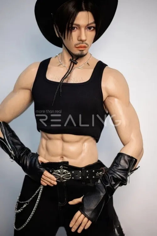 Realing 麒麟「Kylin」 185cm筋肉 男性型ラブドール フルシリコン製 等身大の人形 ノーマル肌