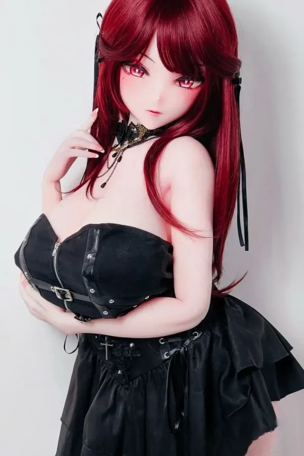 Elsa Babe AHRC032番 緒方舞香「Ogata Maika」 163cm魅惑 黒鳥 フルシリコン製 ラブドール アニメ系 二次元人形 Mカップ ピンク肌