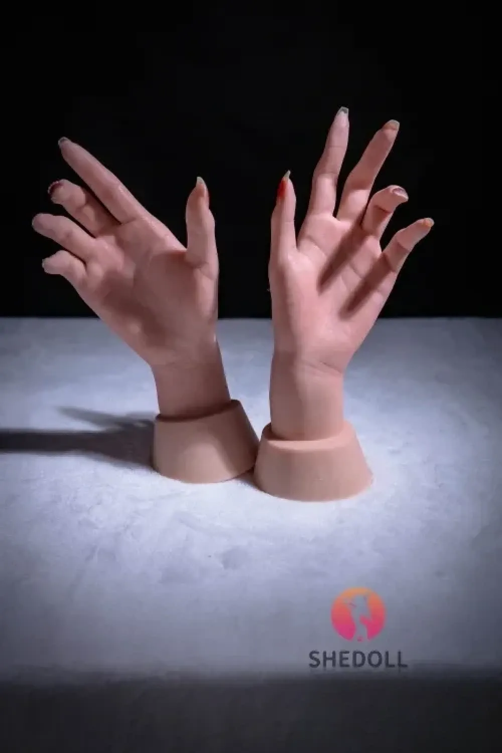 SHE DOLL リアルな手の部品 シリコン製手型モデルの型取り 新指関節付き ノーマル肌