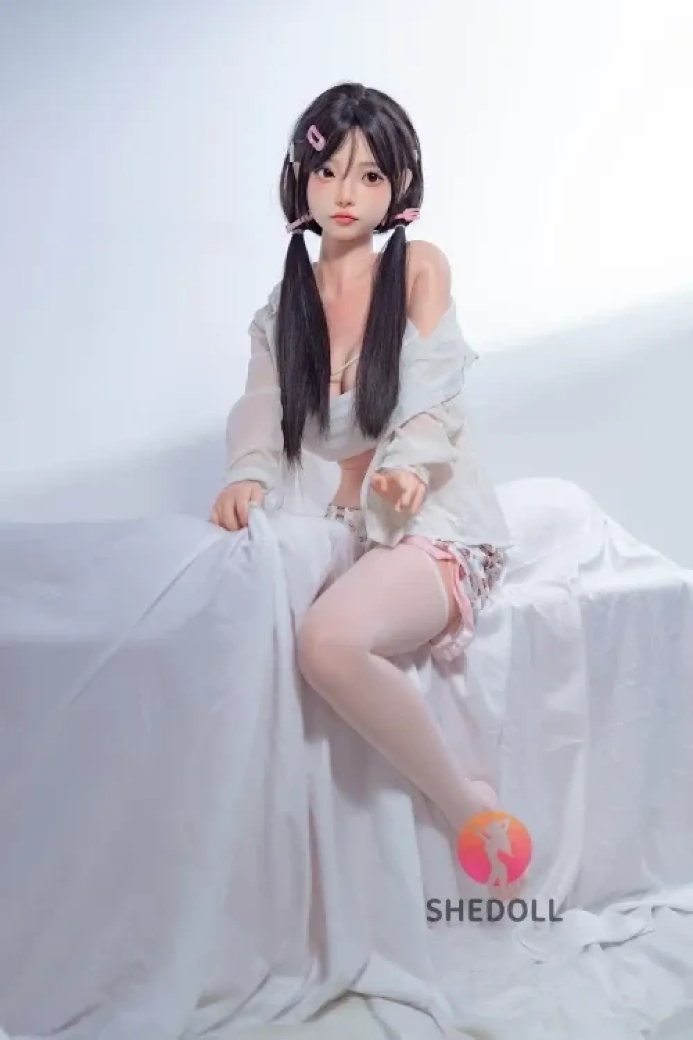 SHE DOLL カスタマイズメイク 洛伊2.0 口開閉＆口腔模擬付き 148cm可愛い可憐系 清楚系ラブドール エッチ セックス ドール Dカップ ノーマル肌 掲載画像はフルシリコン製