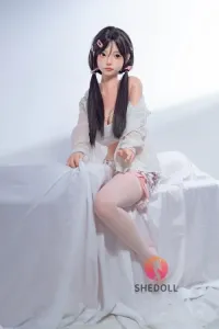 SHE DOLL カスタマイズメイク 洛伊2.0 口開閉＆口腔模擬付き 148cm可愛い可憐系 清楚系ラブドール エッチ セックス ドール Dカップ ノーマル肌 掲載画像はフルシリコン製