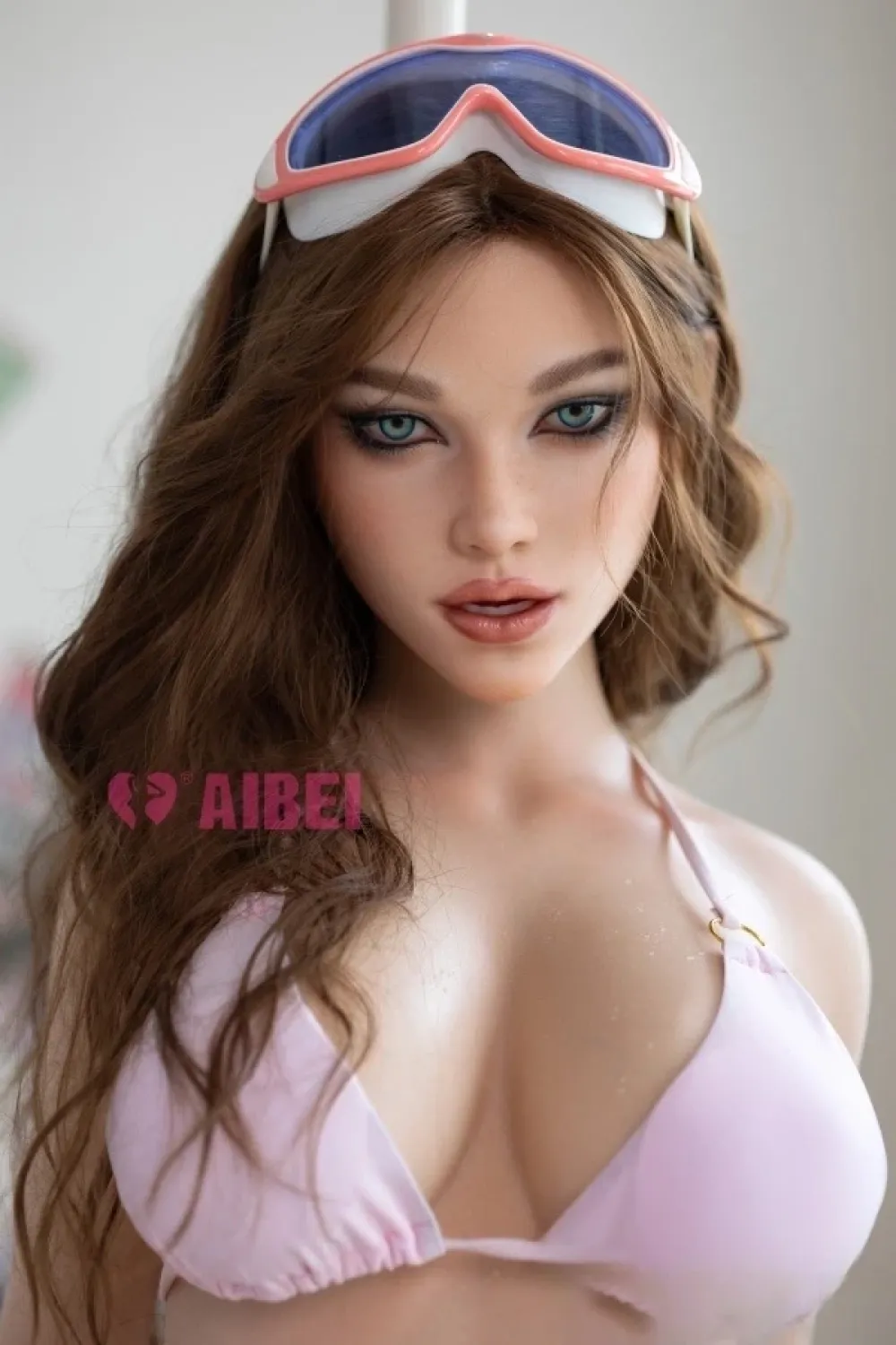 AIBEI DOLL #AB23 ROS顎機能付き Aria 158cmフルシリコン製 外人美女 ビキニ セクシーラブドール Fカップ 白い肌
