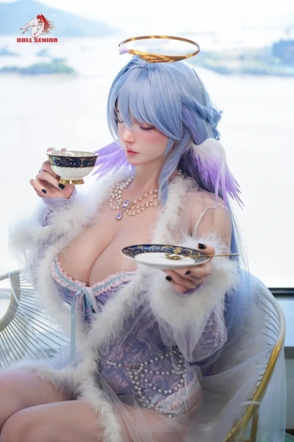Doll Senior #28 夢「Dream」 170cmリアル皮膚メイク付き フルシリコン製 瞑り目 美しい優雅で上品な等身大ラブドール Gカップ ノーマル肌