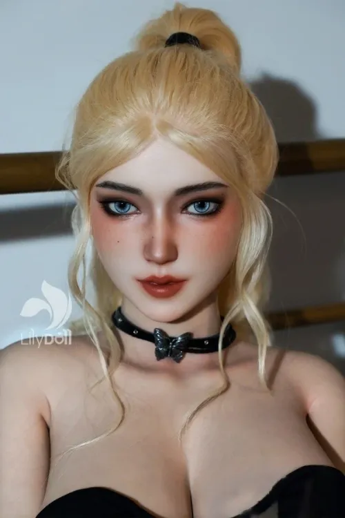 LilyDoll #LH032A-D Aria-D 162cm魅力的なセクシーなボディ シリコンヘッド+TPEボディ ブロンド美人ダッチワイフ Jカップ ノーマル肌