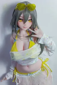 Elsa Babe AHR019番 水田新奈「Mizuta Nina」 151cm元気系 水着 フルシリコン製 ラブドール 二次元 アニメ系人形 大人向け 巨乳 ピンク肌