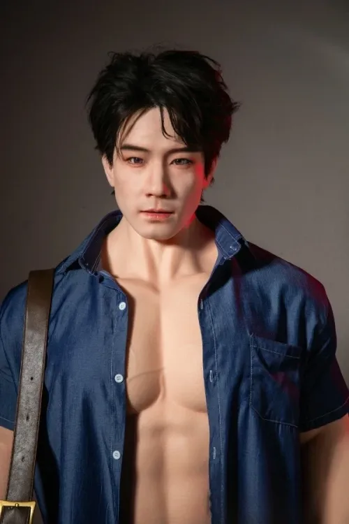 QITA DOLL 乔宇 ROS口腔模擬付き 175cm筋肉 アジア系 熟男 フルシリコン製 男性型ラブドール 植毛式の髪型付き ノーマル肌